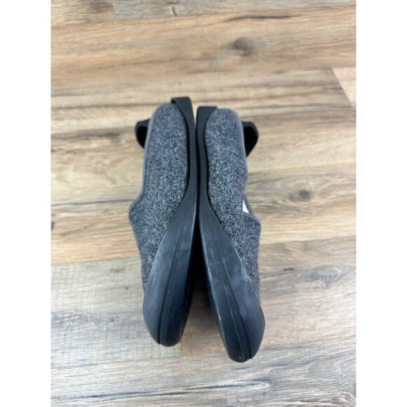 Mahabis Classic Dark Grey Wool / Yellow Soles Slippers Size EU 37 US 6.5 - Picture 4 of 7